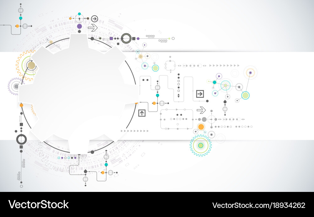Hintergrund der Technik Vektorbild