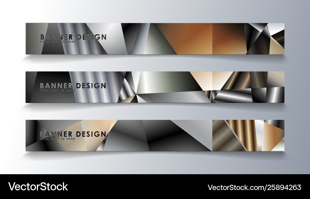Abstract rectangle banner with a background Vector Image