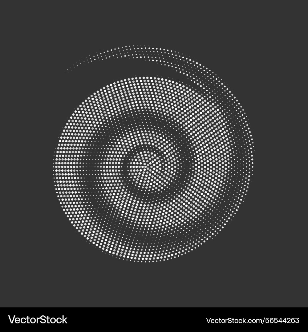 Abstract shape consisting of dots Abstract shape consisting of dots vector image