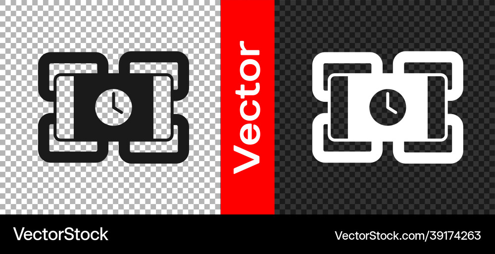 Black detonate dynamite bomb stick and timer clock Vector Image