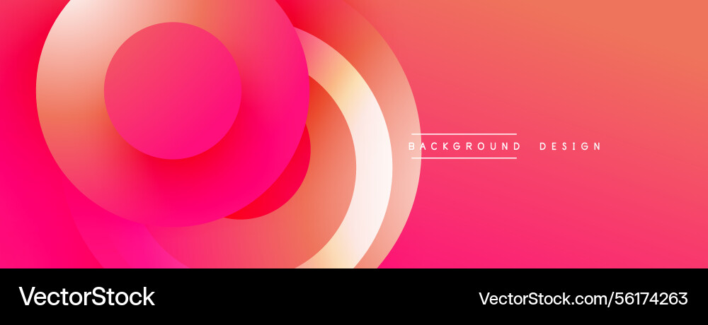 Bright abstract design overlapping circles create Vector Image