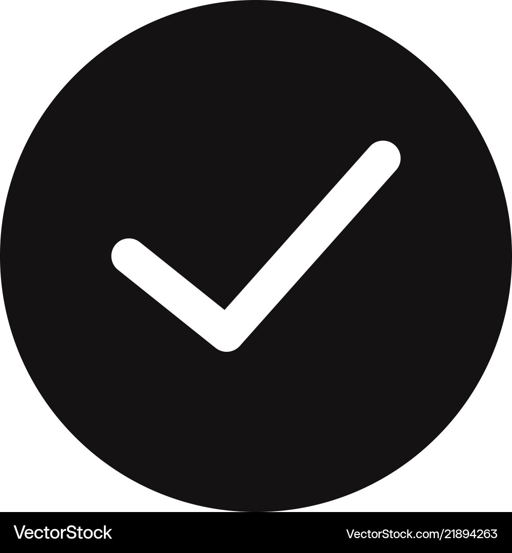 Checked button icon Checked button icon vector image