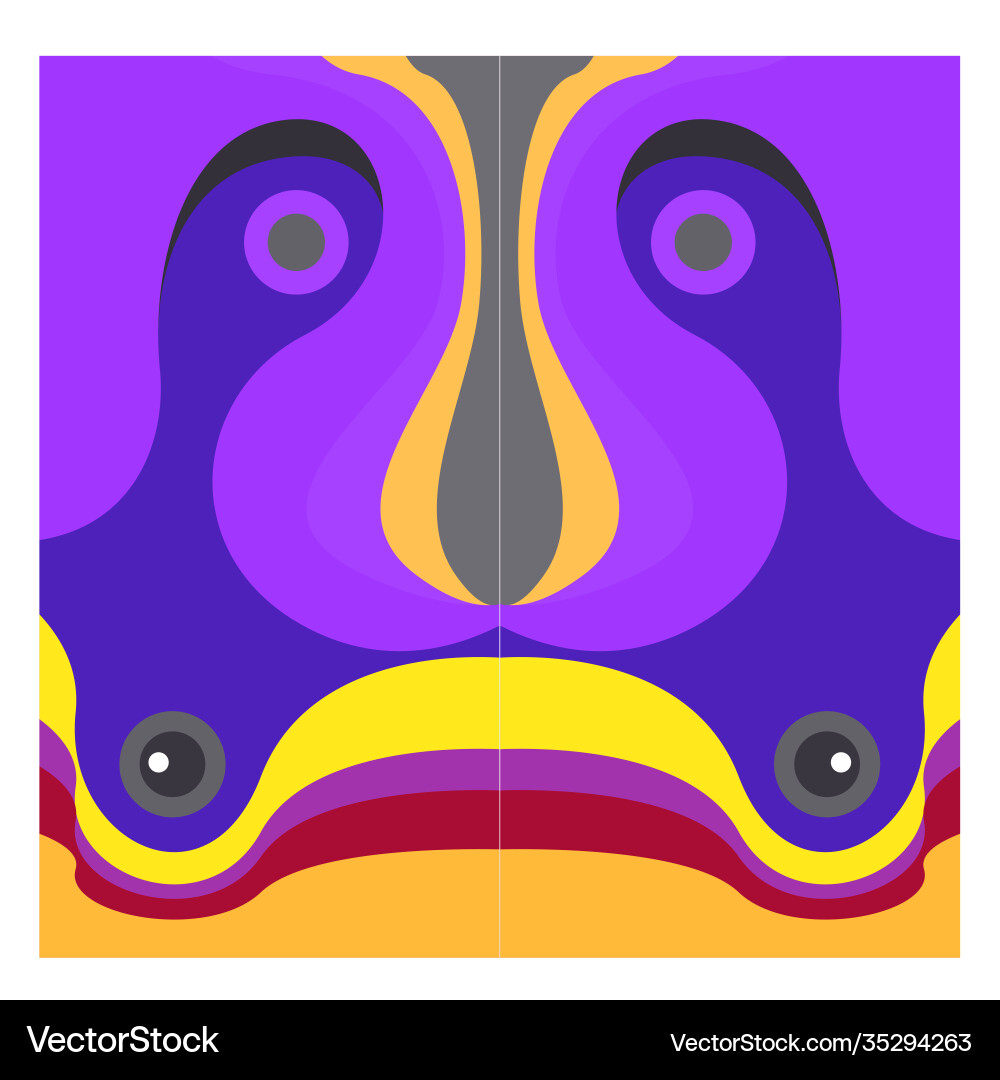 Colorful geometric and curve background pattern Vector Image