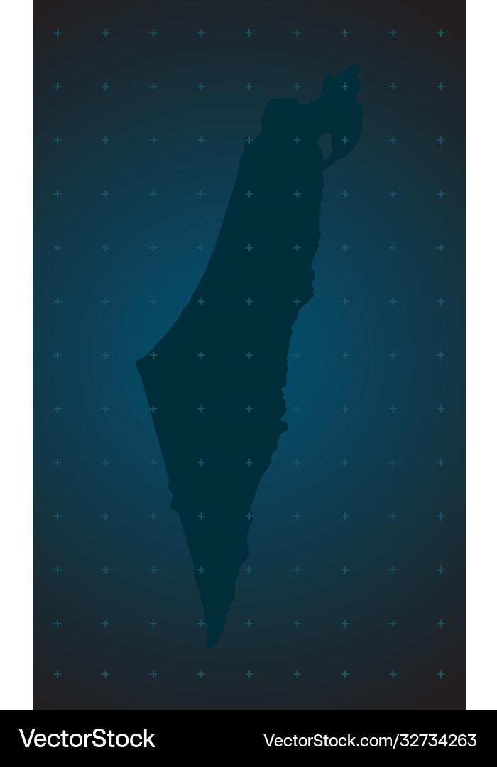 Country israel map template creative Country israel map template creative Vector Image