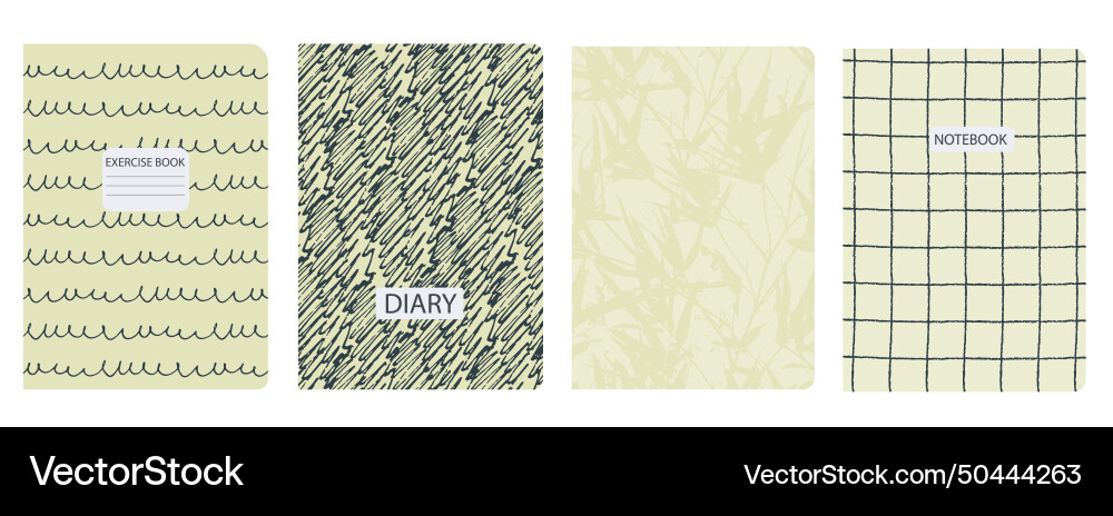 Cover page templates based on seamless patterns Cover page templates based on seamless patterns Vector Image