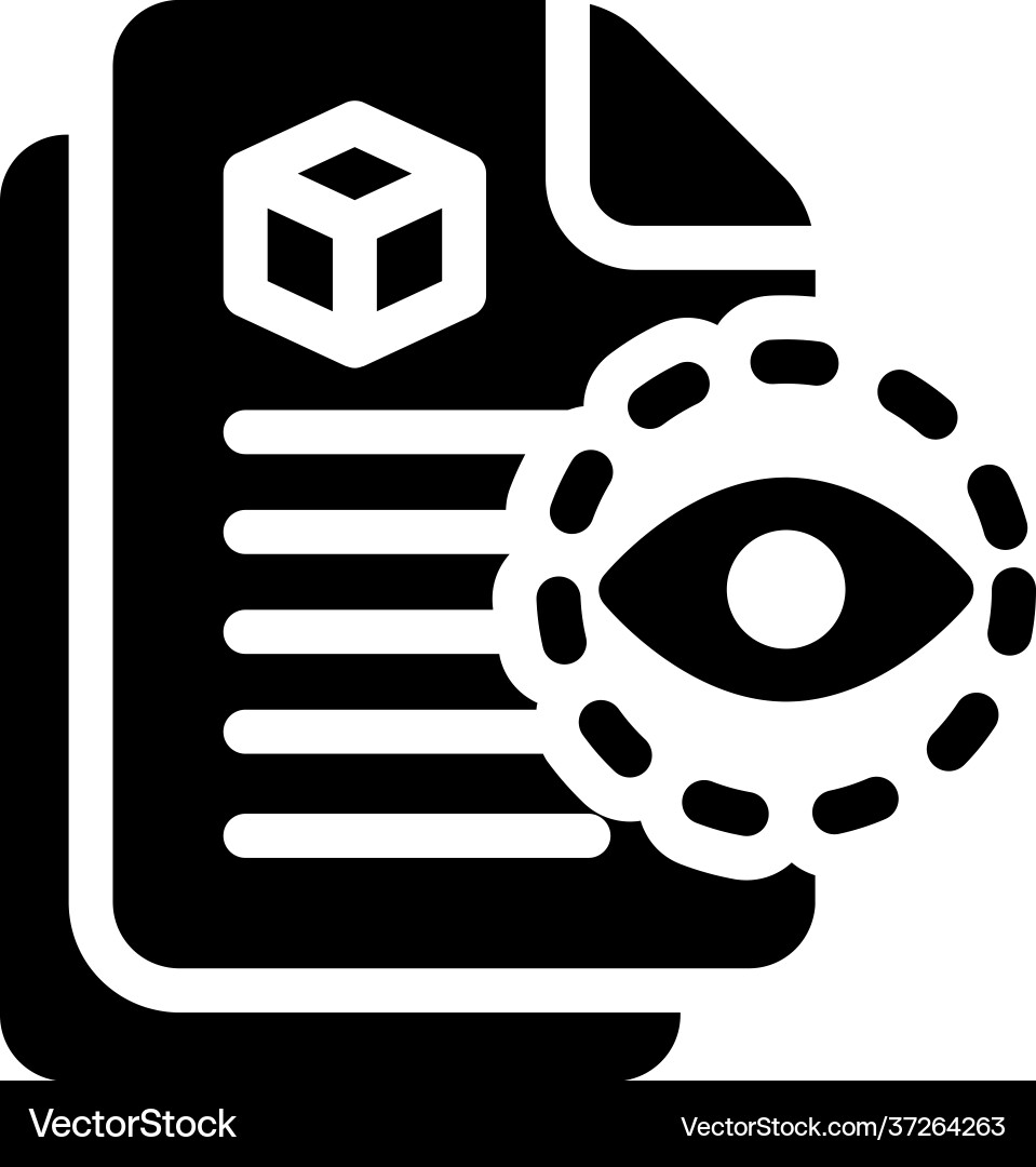 Document view Vector Image