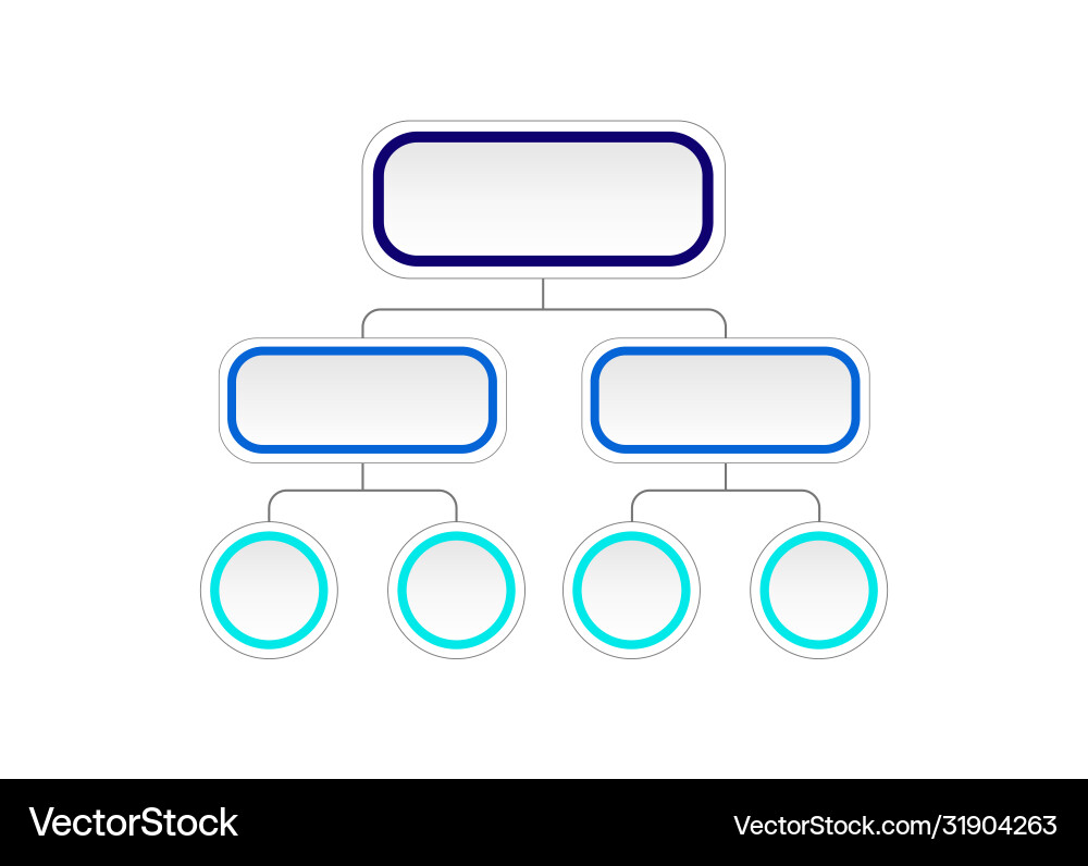 Empty Flowchart Diagram Template vector image