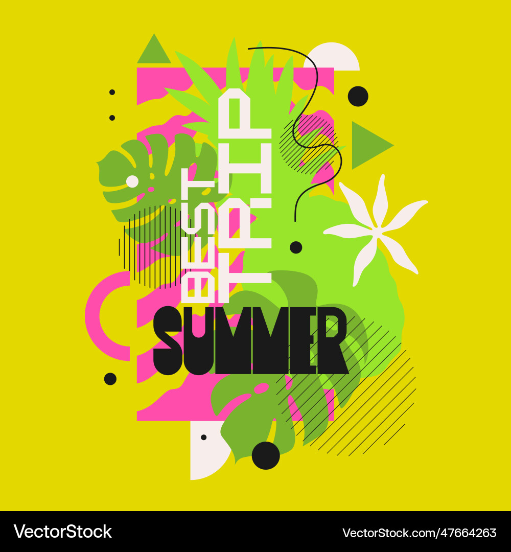Graphics in a modern style with geometric Vector Image