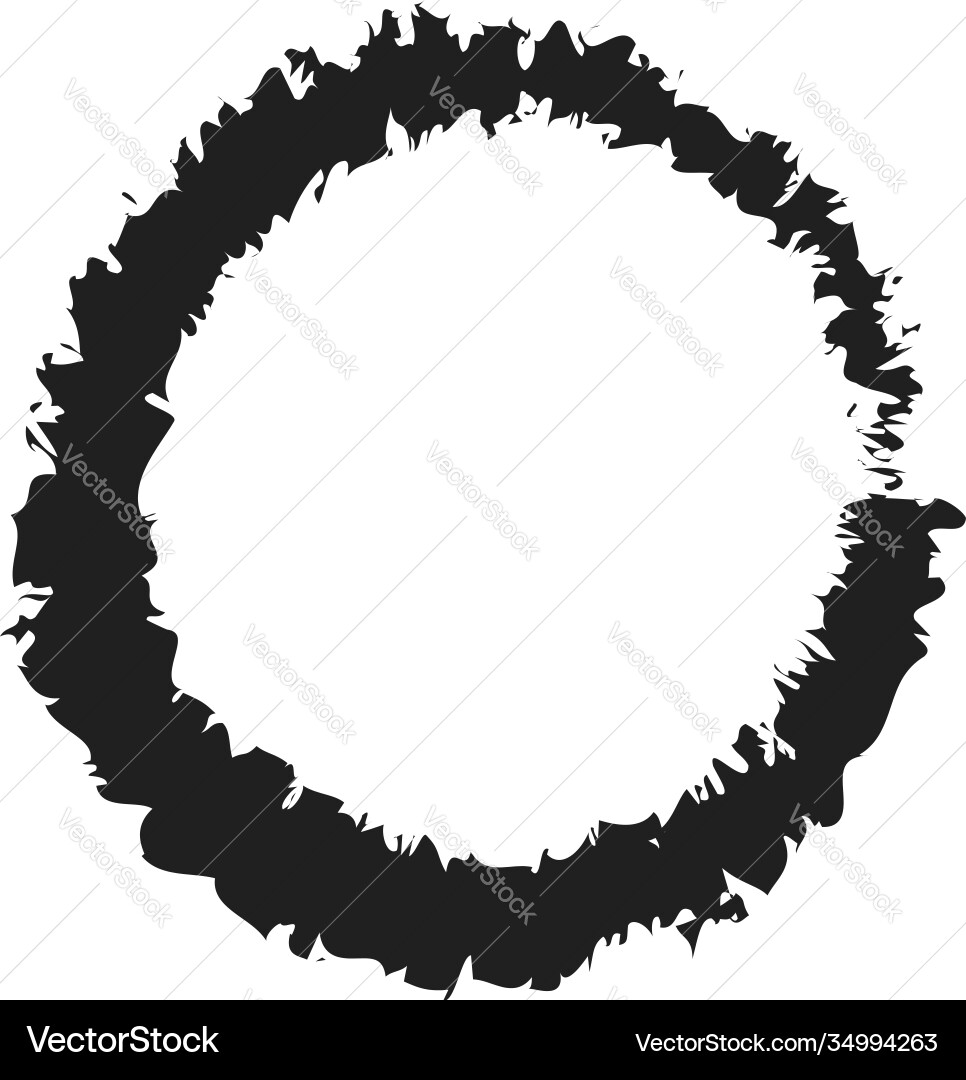 Grungy circle blob blotch Grungy circle blob blotch vector image