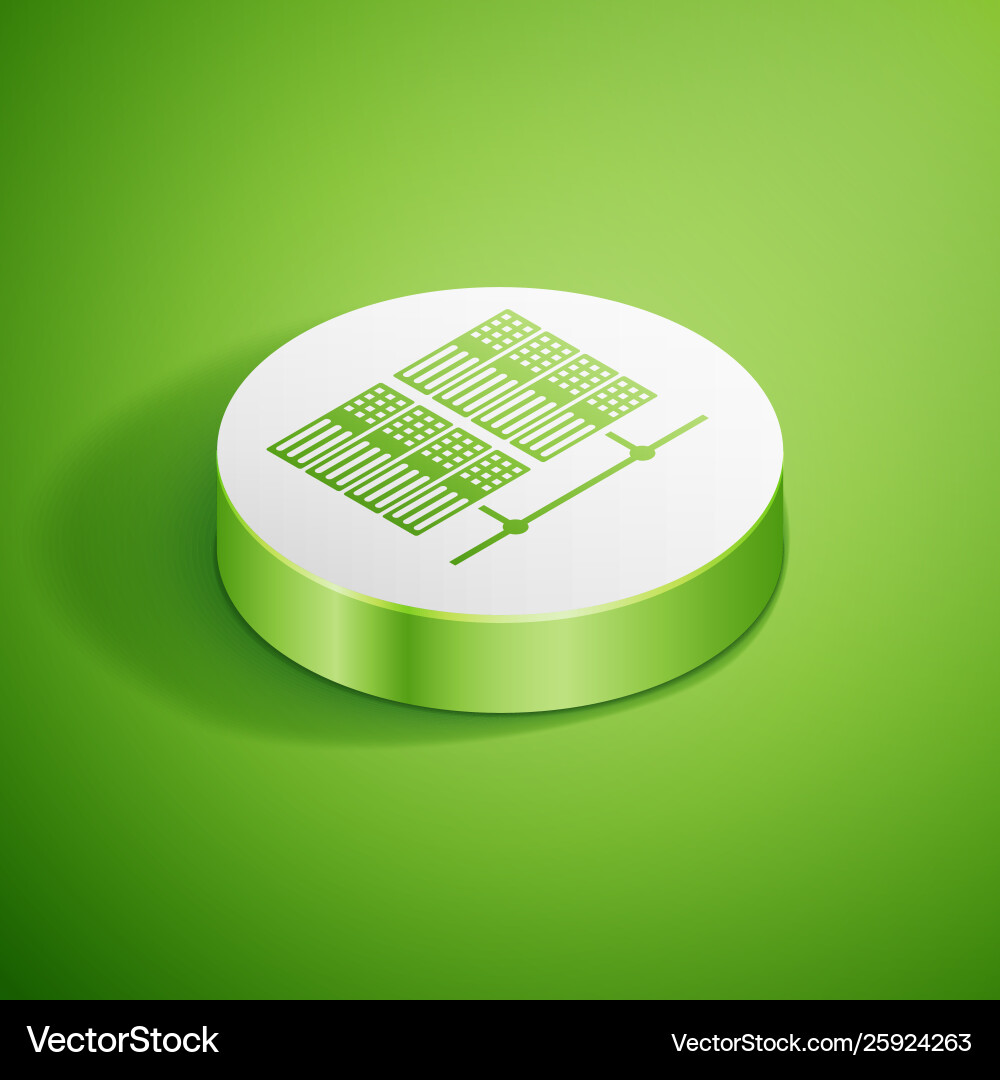Isometric server data web hosting icon isolated Isometric server data web hosting icon isolated Vector Image