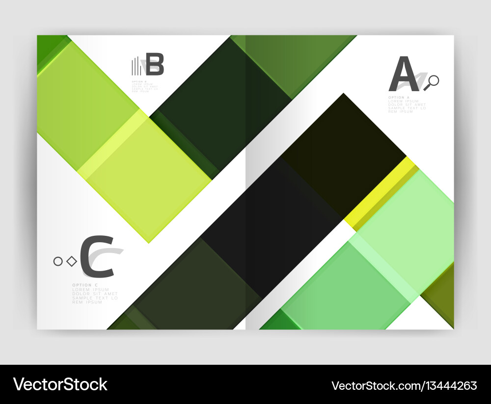 Set of front and back a4 size pages business Set of front and back a4 size pages business vector image