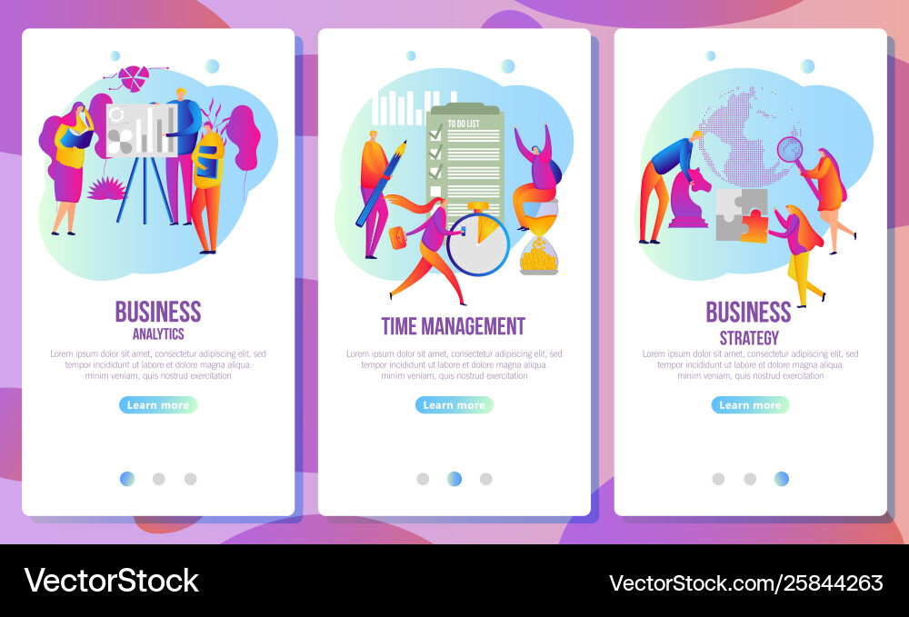 Set web page design templates for business Set web page design templates for business vector image