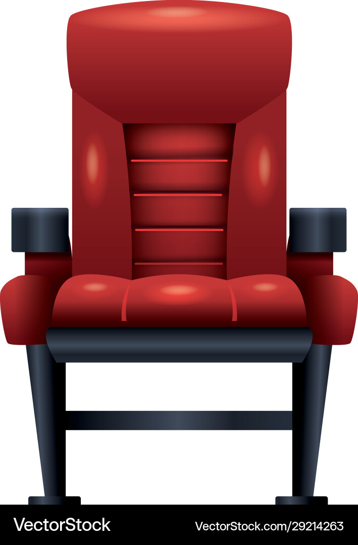 Theater chair icon over white background Theater chair icon over white background vector image