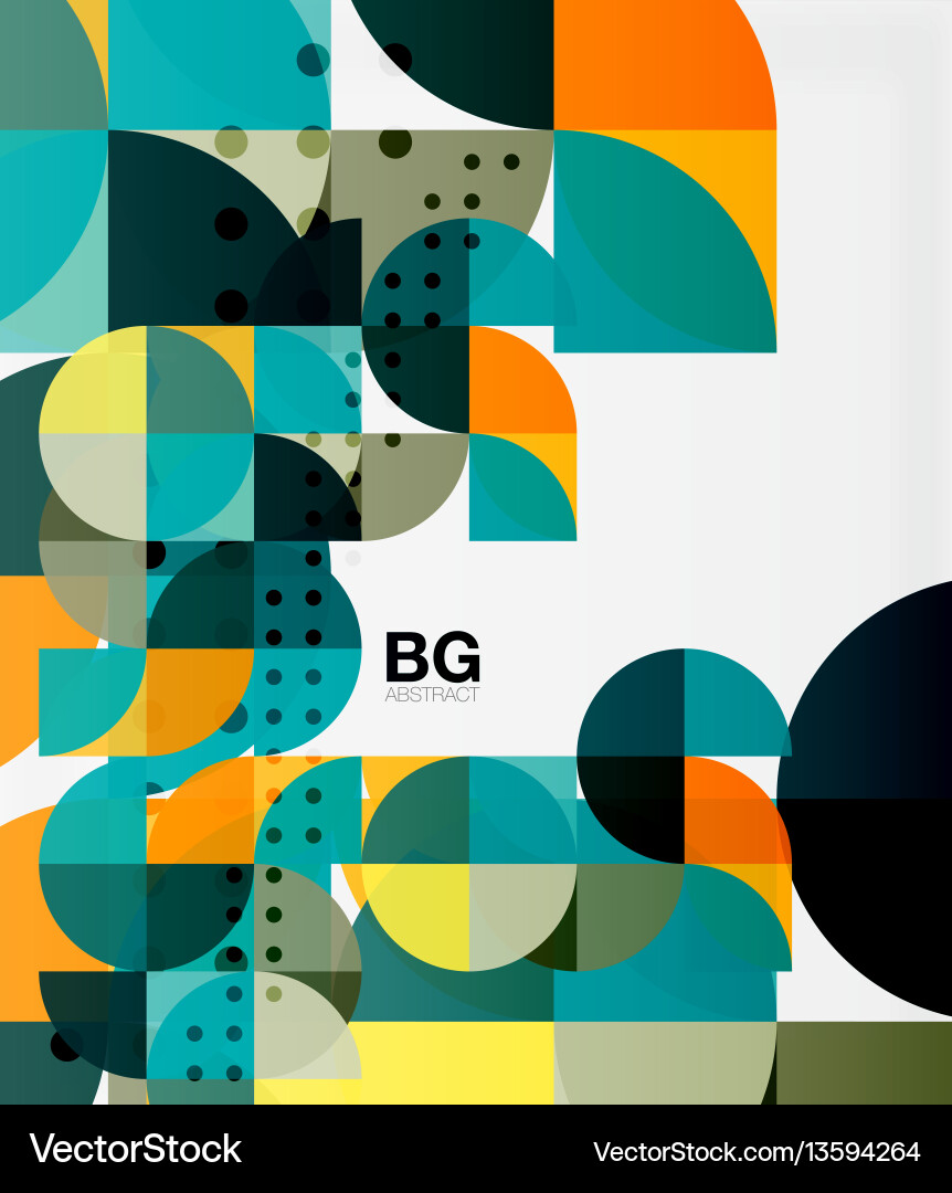 Abstract background of circle elements Vector Image