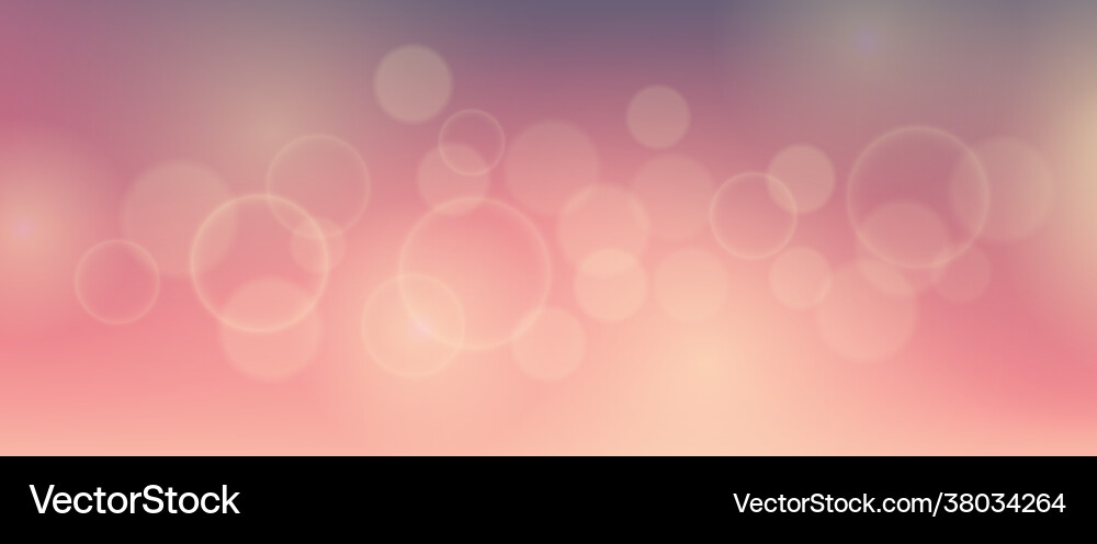 Abstract background with blur bokeh light effect vector image