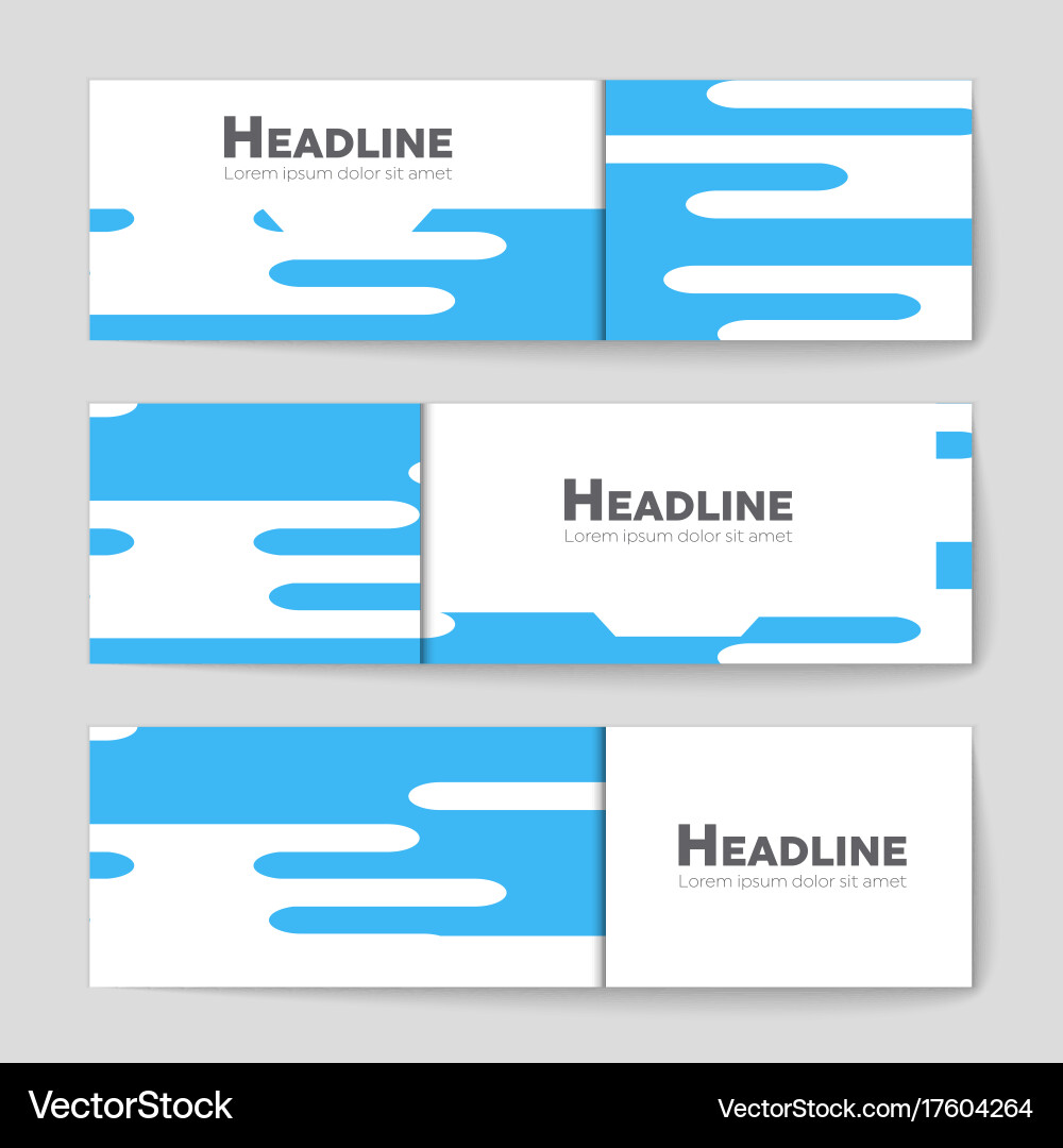 Abstract layout background set for art vector image