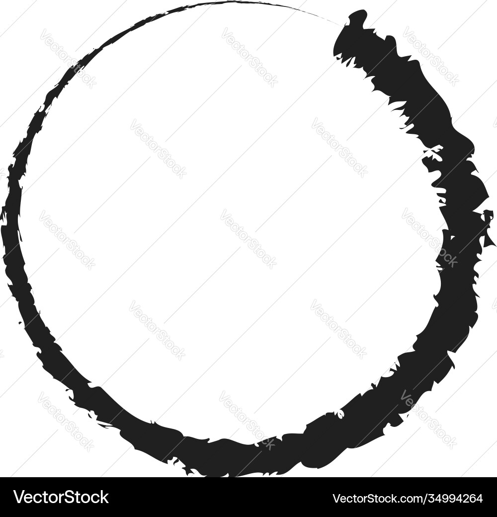 Grungy circle blob blotch Grungy circle blob blotch vector image