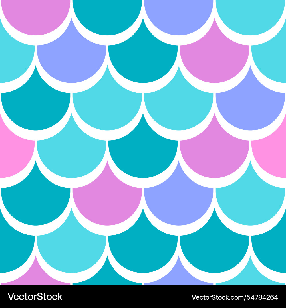 Seamless pattern with scaly fish image Vector Image