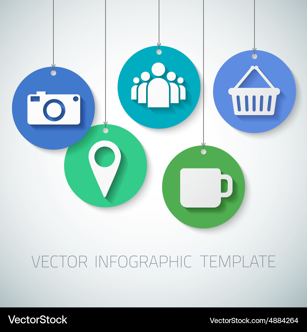 Web infographic template layout with icons could Vector Image