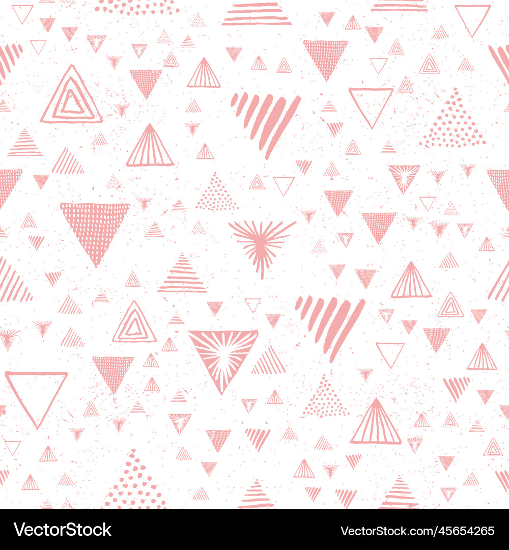 Abstract geometric pattern with triangles vector image