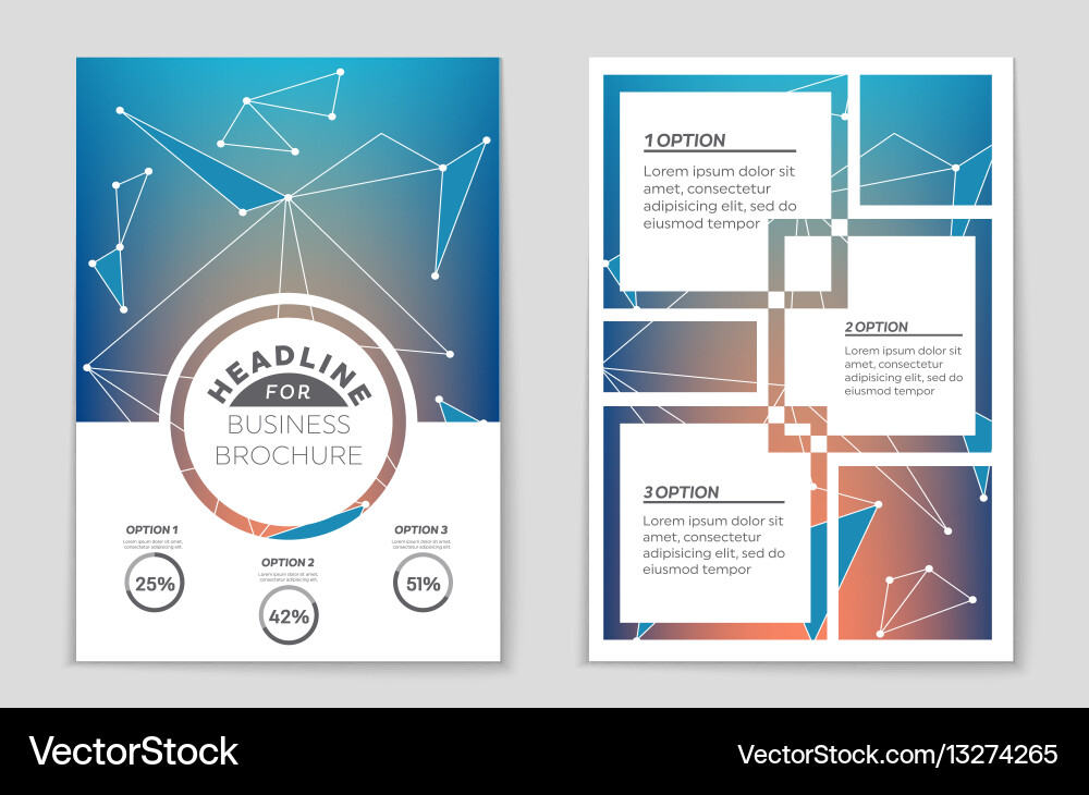 Abstract layout background set for art vector image