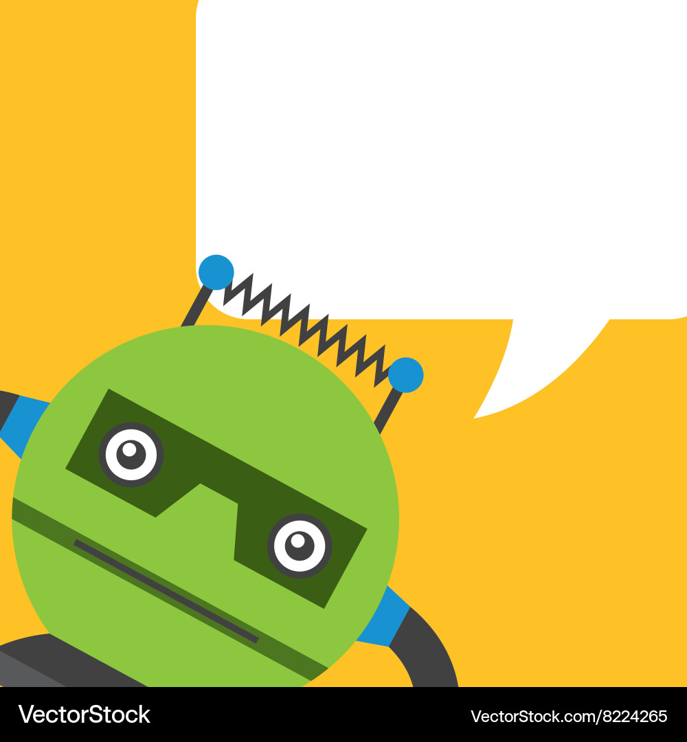 Card robot design Vector Image