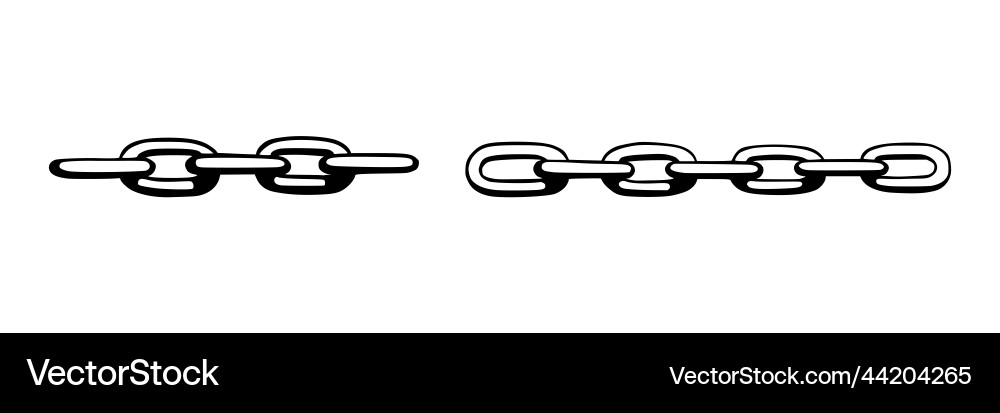 Chain as symbol of unity and cooperation sketch Chain as symbol of unity and cooperation sketch vector image
