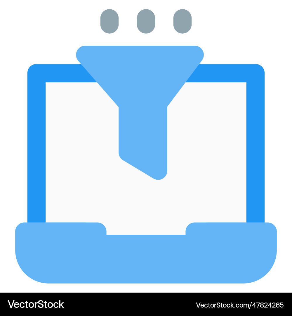 Data processing software identified as filter vector image