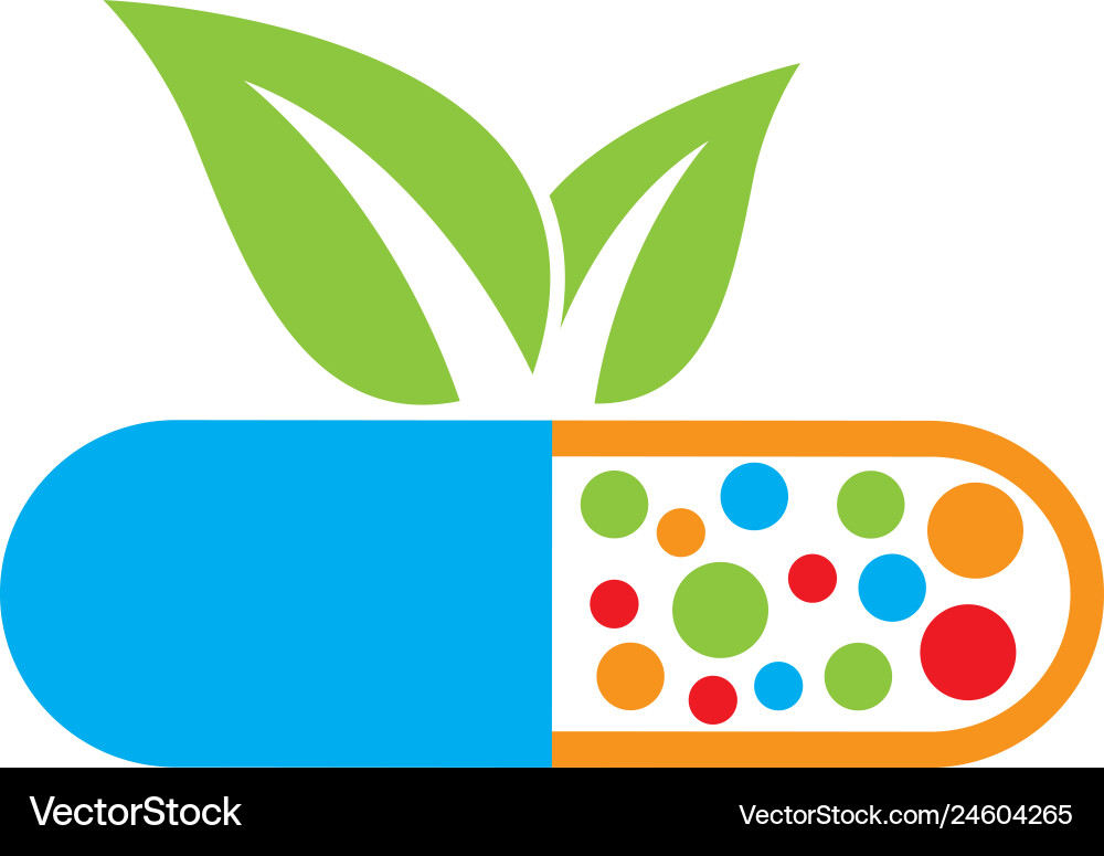Drug logo template Drug logo template vector image
