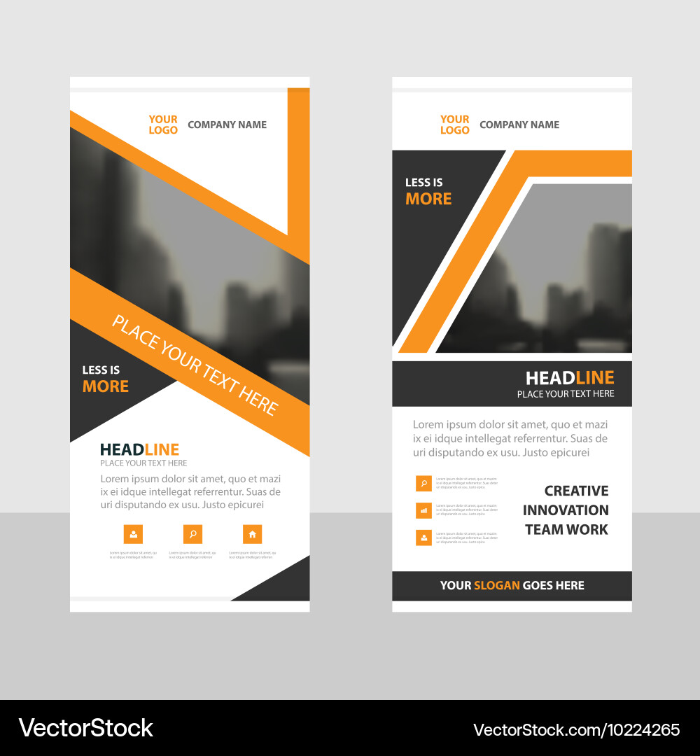 Modern Roll-Up Banner Template Vector Image