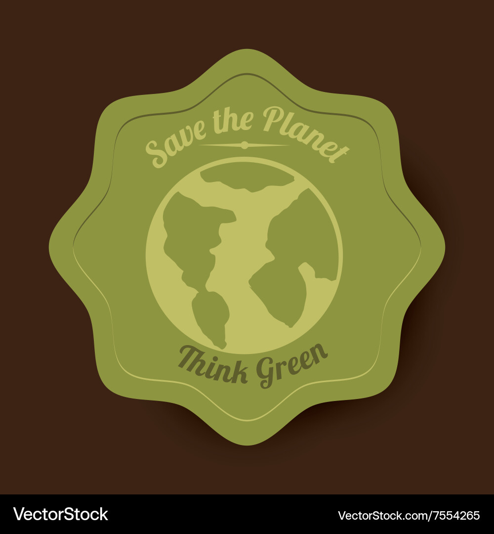 Save the planet design Vector Image