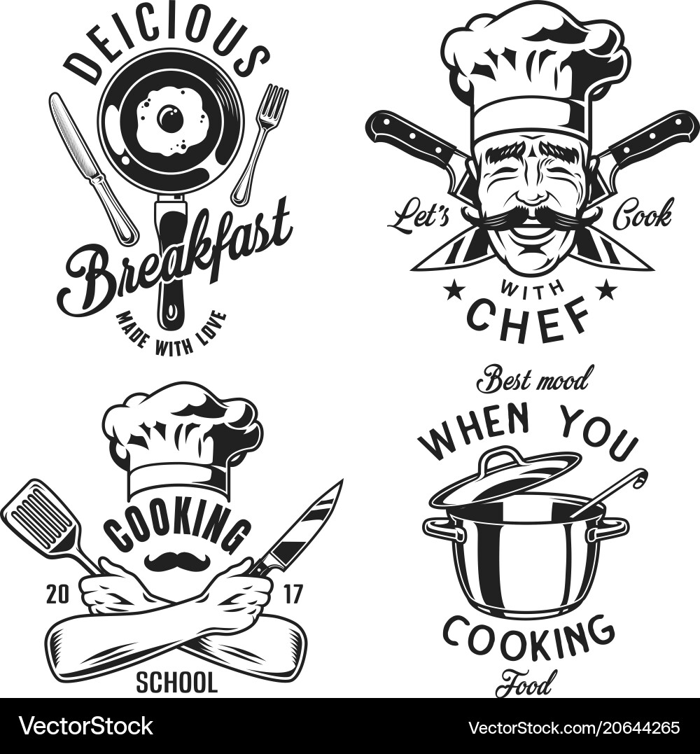 Set of emblem Vector Image