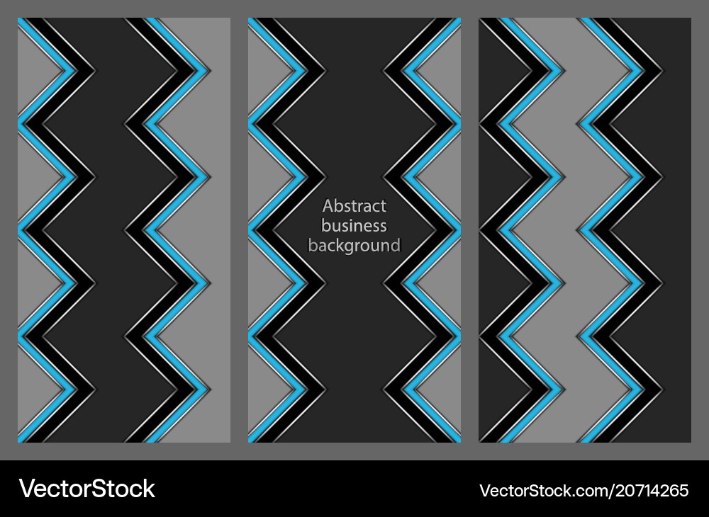 Set of leaflets with an abstract pattern Set of leaflets with an abstract pattern vector image