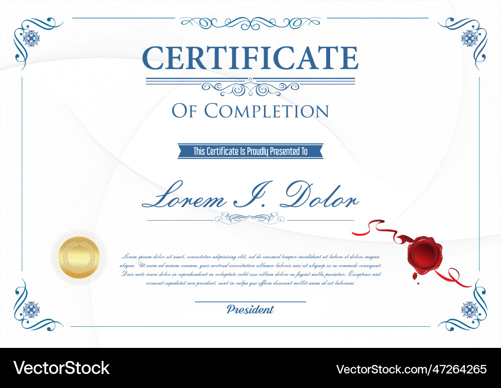 Warped Diagonal Certificate Vector Image