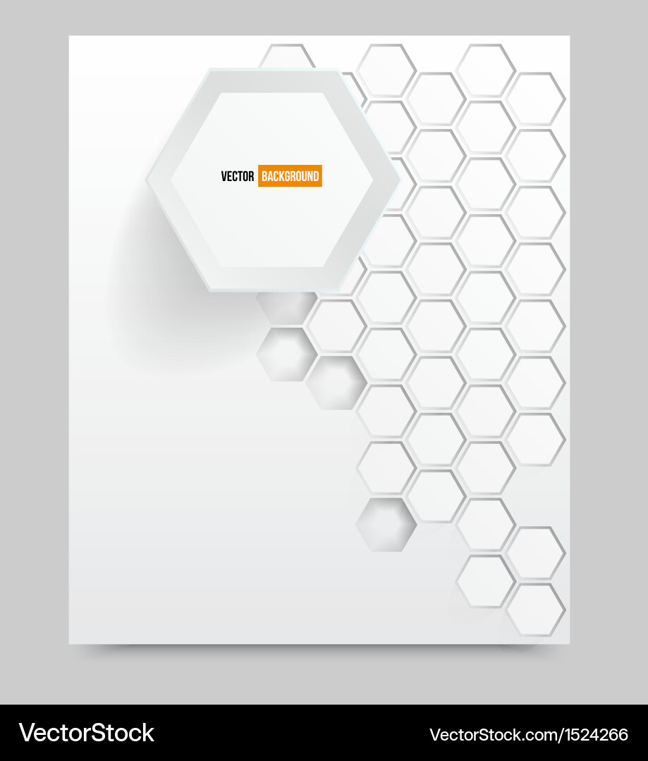 Blank background with and 3d element vector image