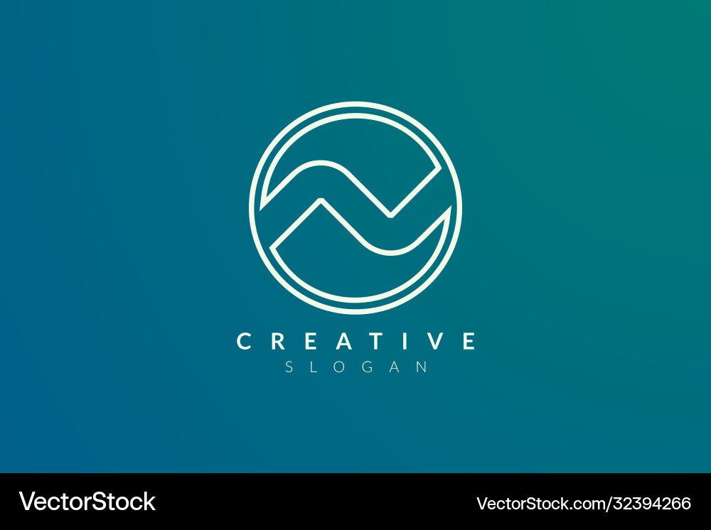 Circle with an abstract pattern forms letter Circle with an abstract pattern forms letter vector image