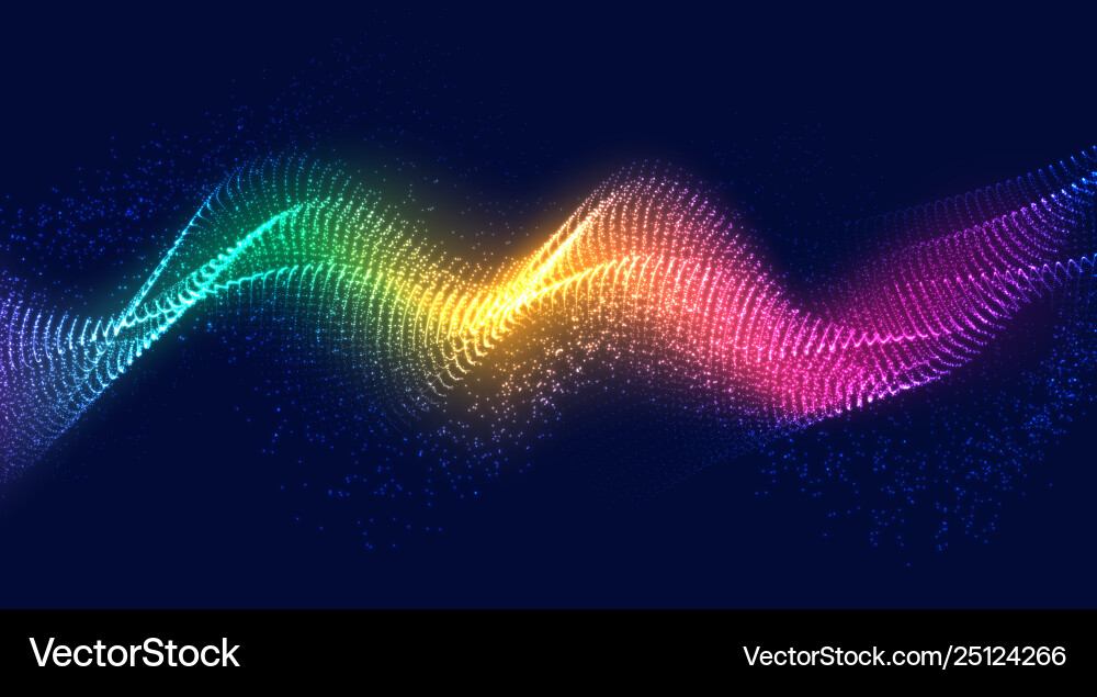 Dynamic Liquid Particle Flow vector image