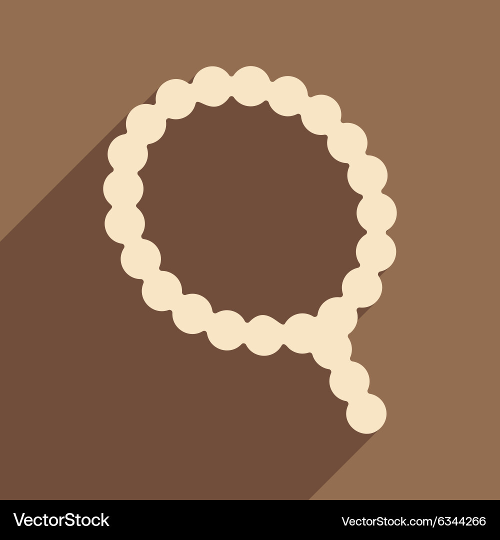 Flat with shadow icon and mobile application Vector Image