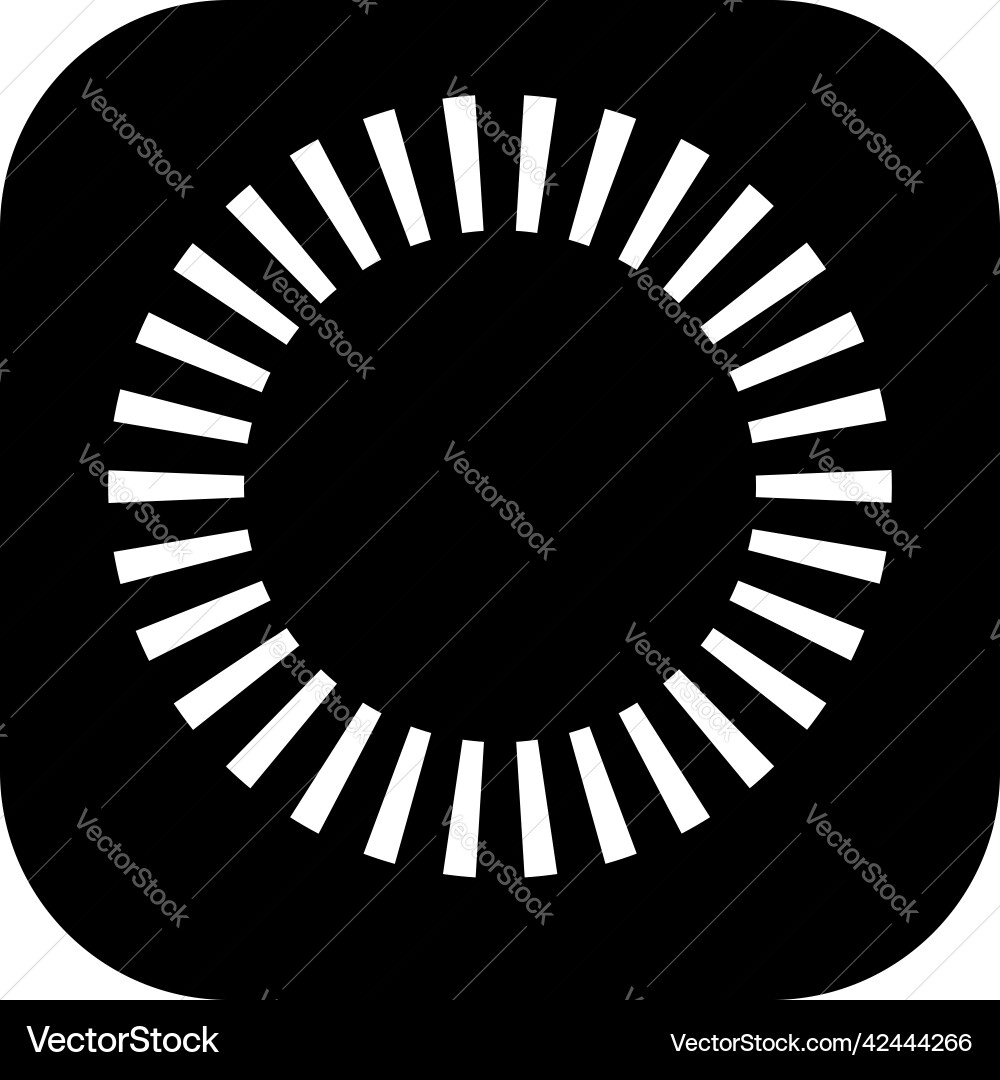 Geometric circle element with dashed lines Geometric circle element with dashed lines Vector Image