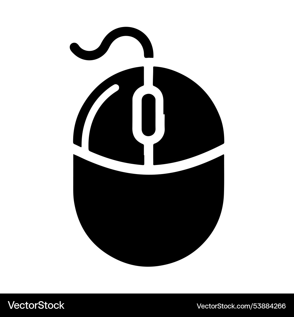 Maus Linie Kunst Silhouette Symbol minimalist Maus Linie Kunst Silhouette Symbol minimalist Vektorbild