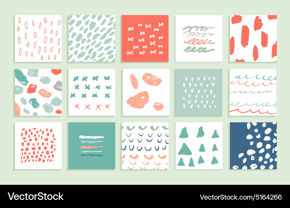 Modern Abstract Patterns Vector Image