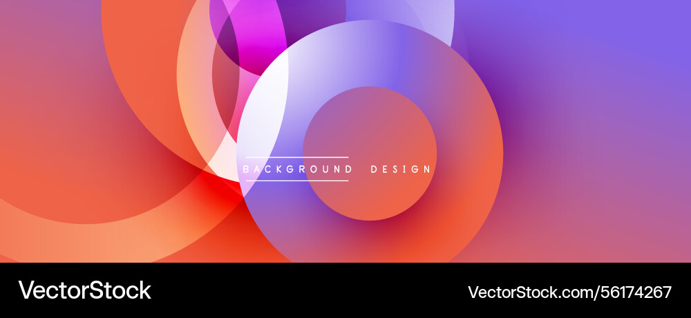 Abstract colorful circles overlap creating Abstract colorful circles overlap creating vector image