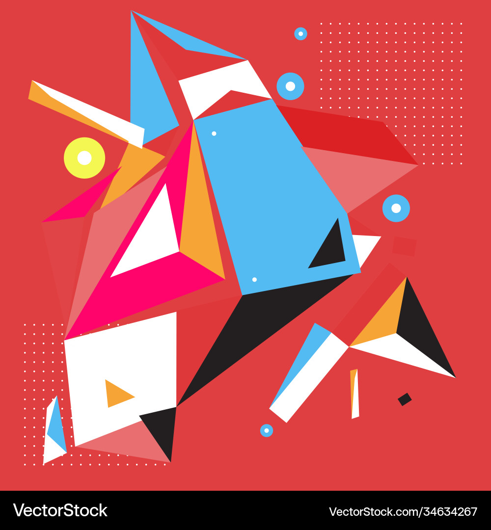Abstract modern triangles background pattern vector image