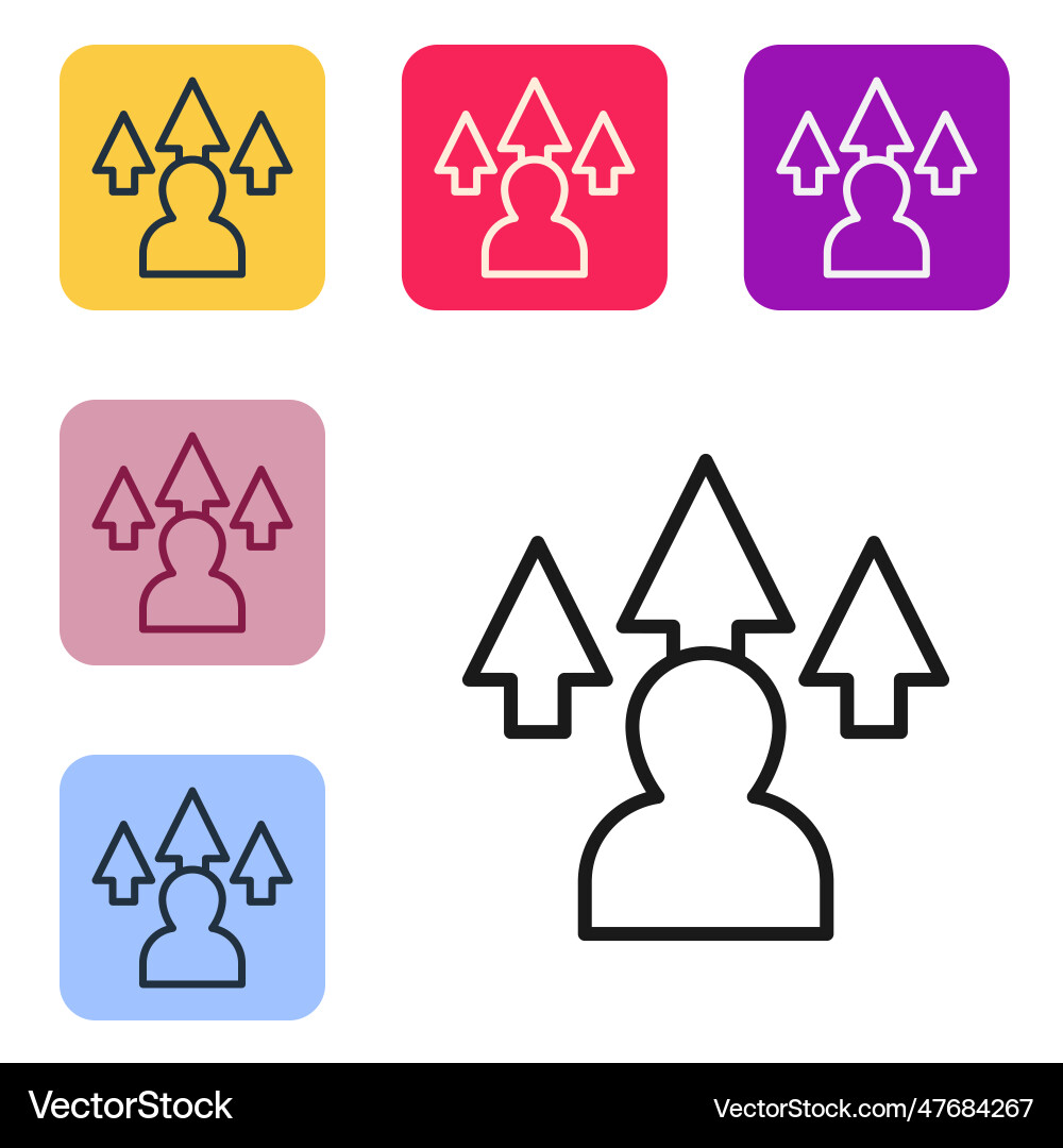 Black line web design and front end development Black line web design and front end development vector image