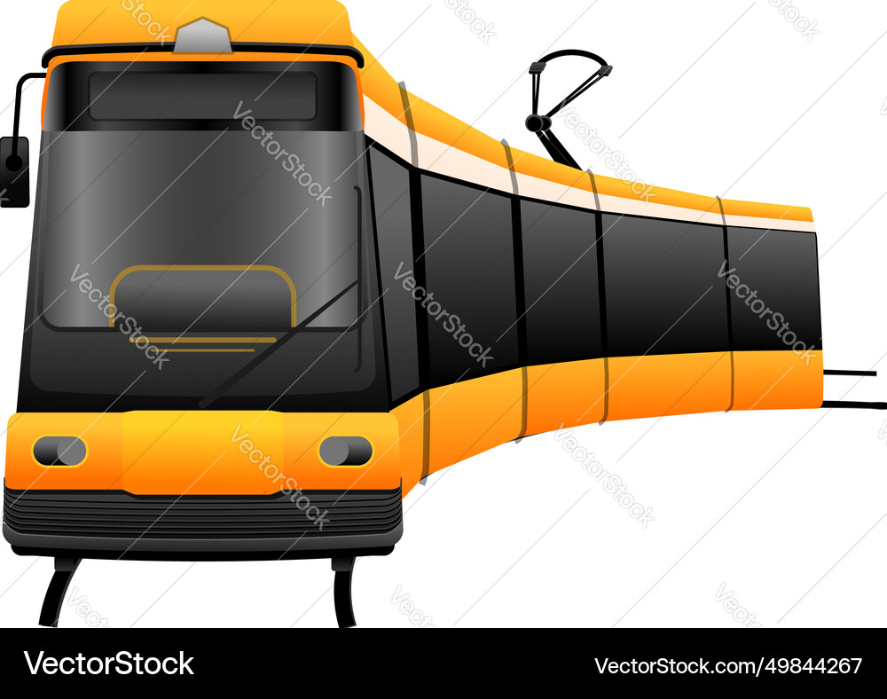 City street tram car icon cartoon urban City street tram car icon cartoon urban vector image