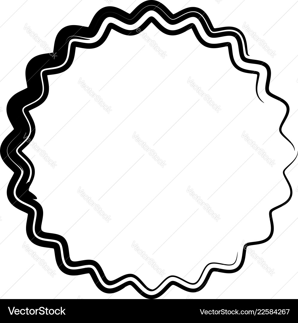 Contour shape with different distortion effect Contour shape with different distortion effect Vector Image
