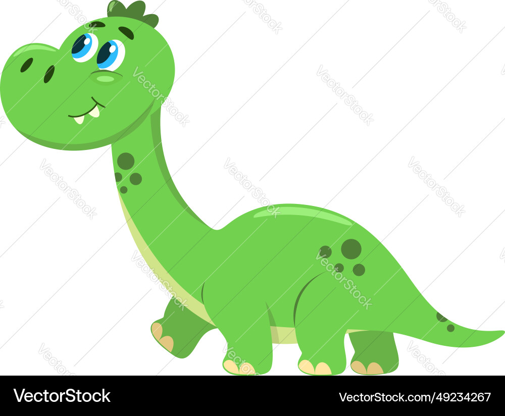 Cute baby triceratops dinosaur cartoon character Cute baby triceratops dinosaur cartoon character vector image