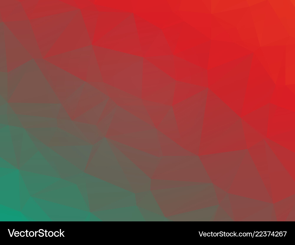 Dynamic Red and Green Triangle Pattern vector image