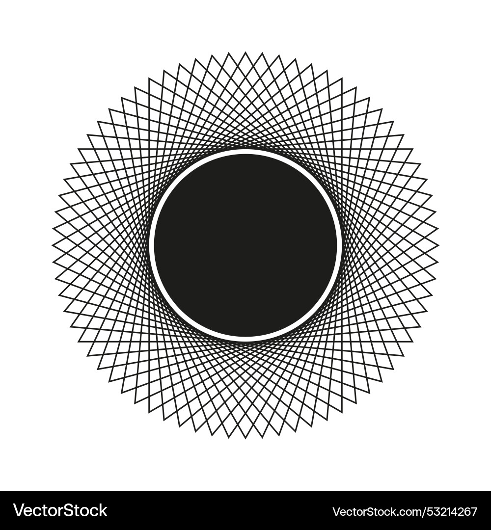 Geometric spirograph design abstract circular Geometric spirograph design abstract circular vector image