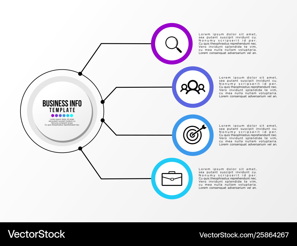 Infographic design template with options steps Infographic design template with options steps vector image